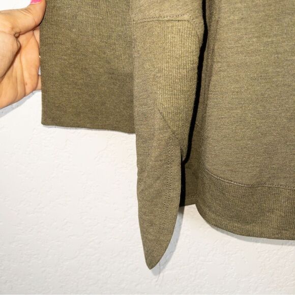 New H by Halston Olive Green Cowl Neckline Sweater Size 1X - Picture 2 of 5